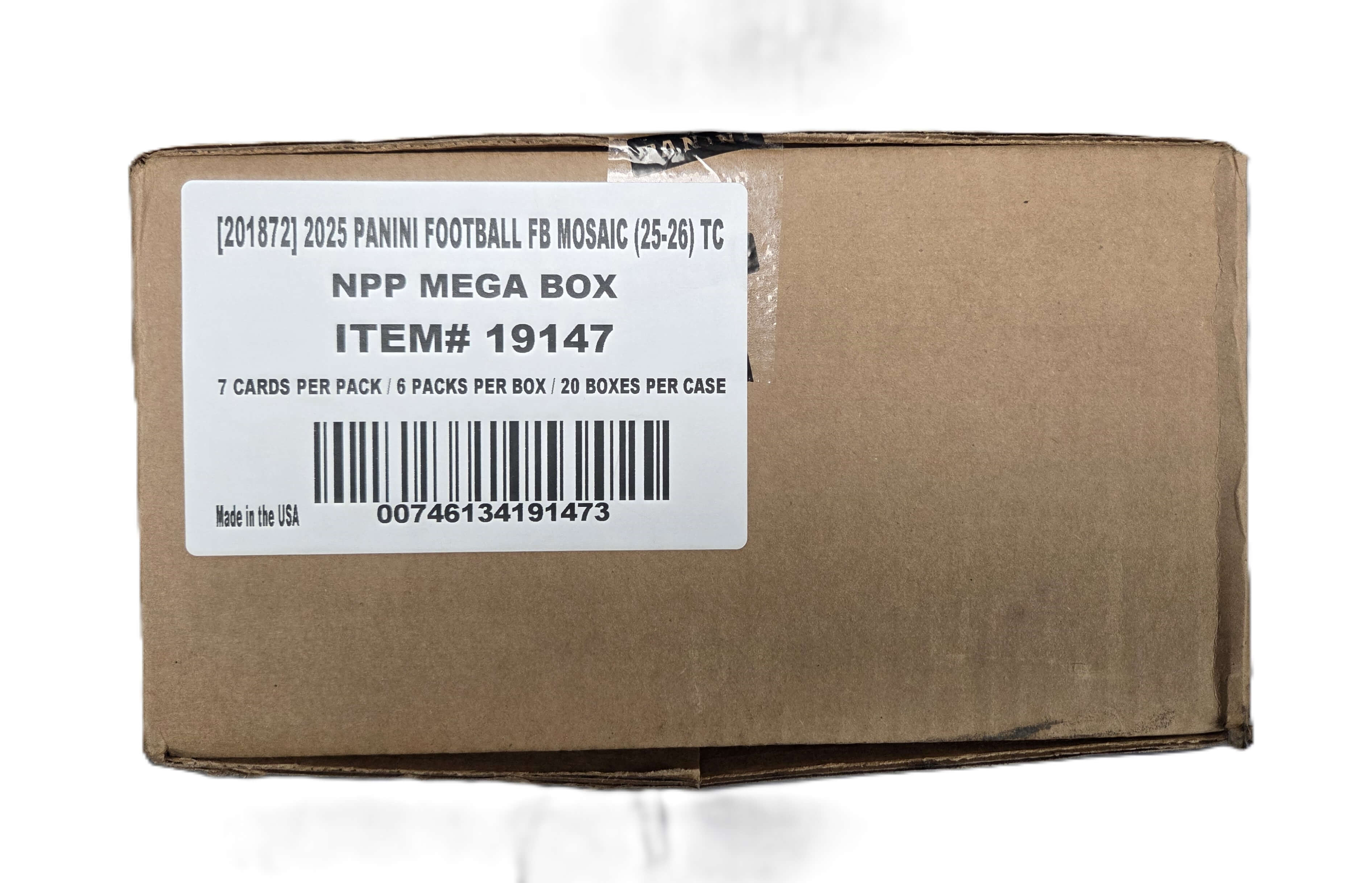 2025 Panini Mosaic Football Mega (Reactive Purple Parallels!) 20-Box Case