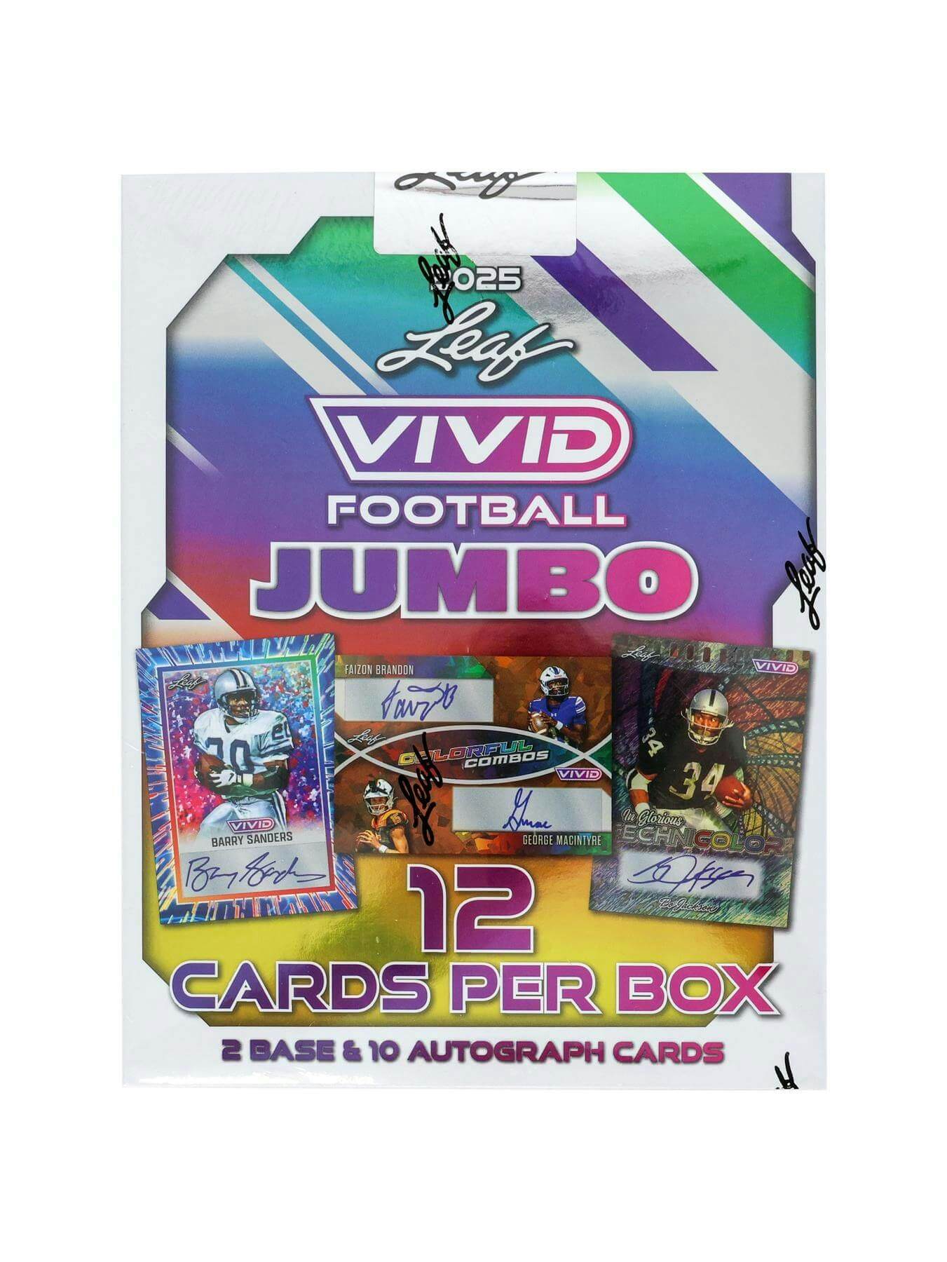 2025 Leaf Vivid Football Hobby Jumbo Box