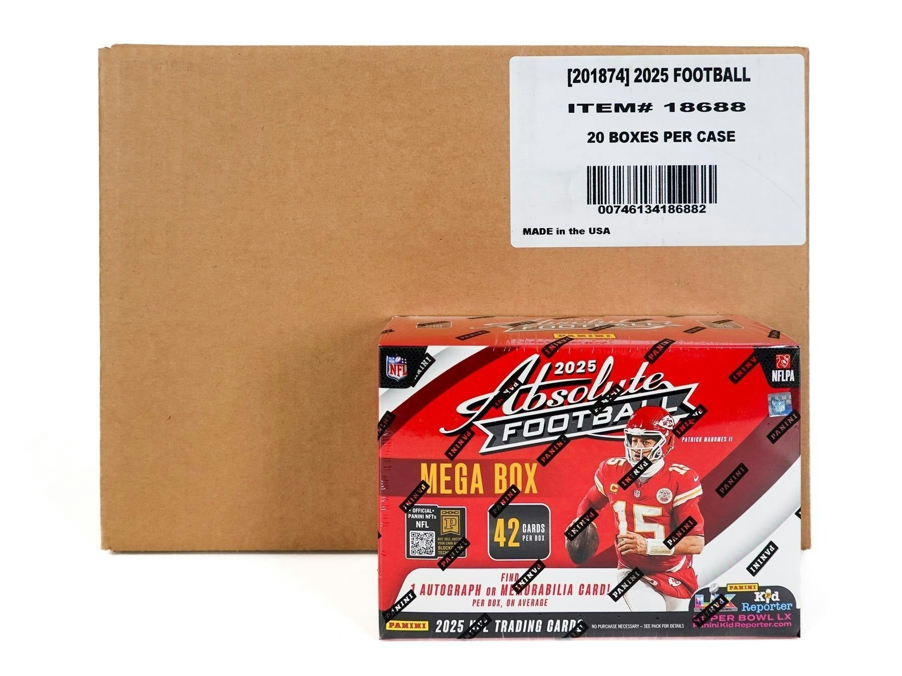 2025 Panini Absolute Football Hobby Mega 20-Box Case