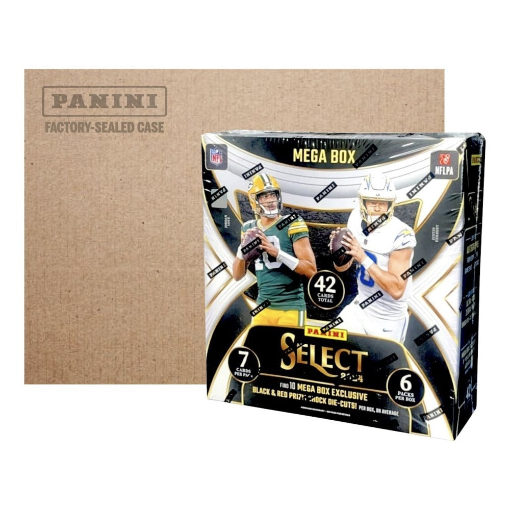 2024 Panini Select Football Mega 20-Box Case (Black & Red Prizm Shock Die-Cuts)