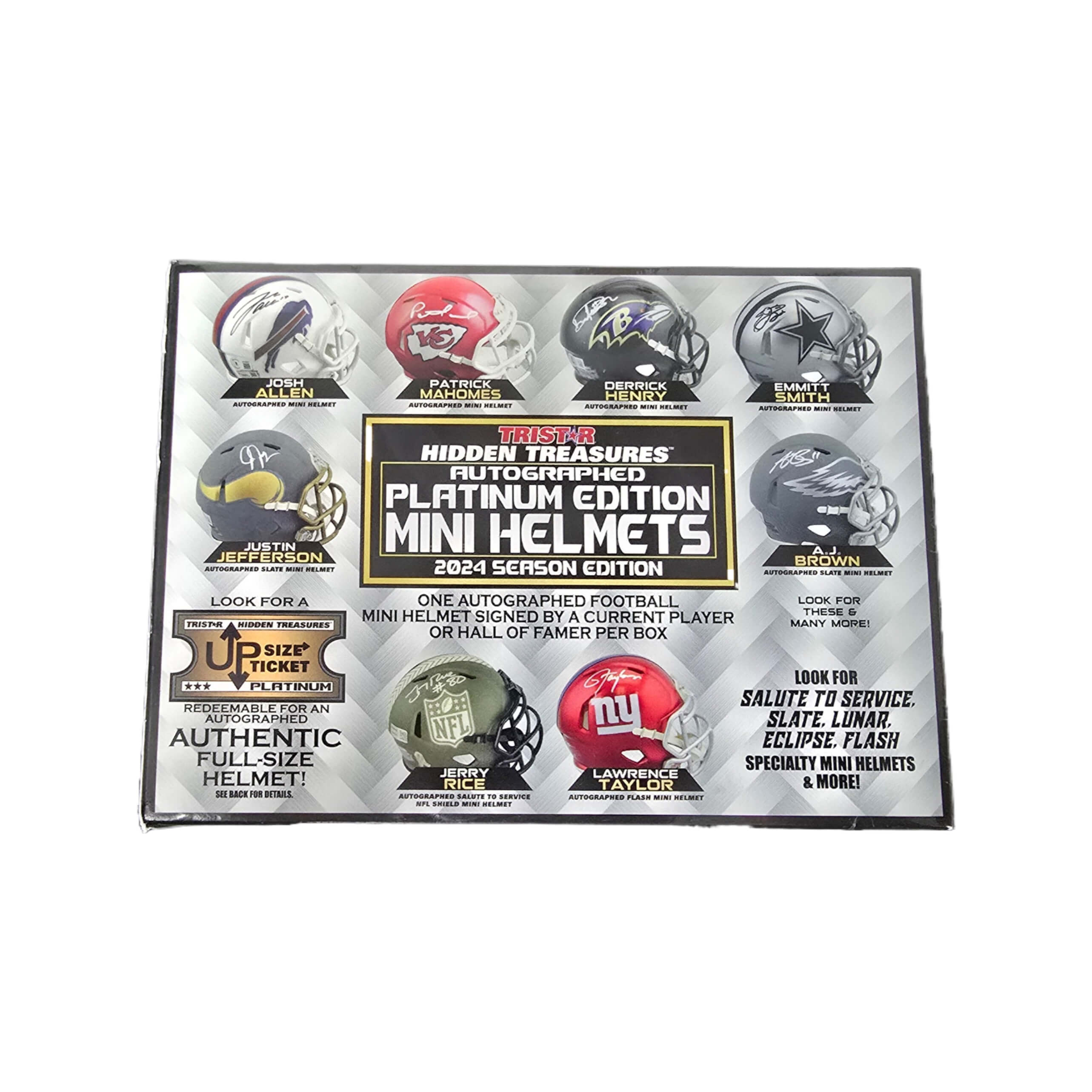 2024 Tristar Hidden Treasures Football Mini Helmet Platinum Season Edition Hobby Box